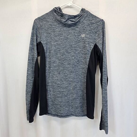 New Balance NBDri Tech Hoodie Womens Running Active Size Small Grey J6 - Picture 1 of 9